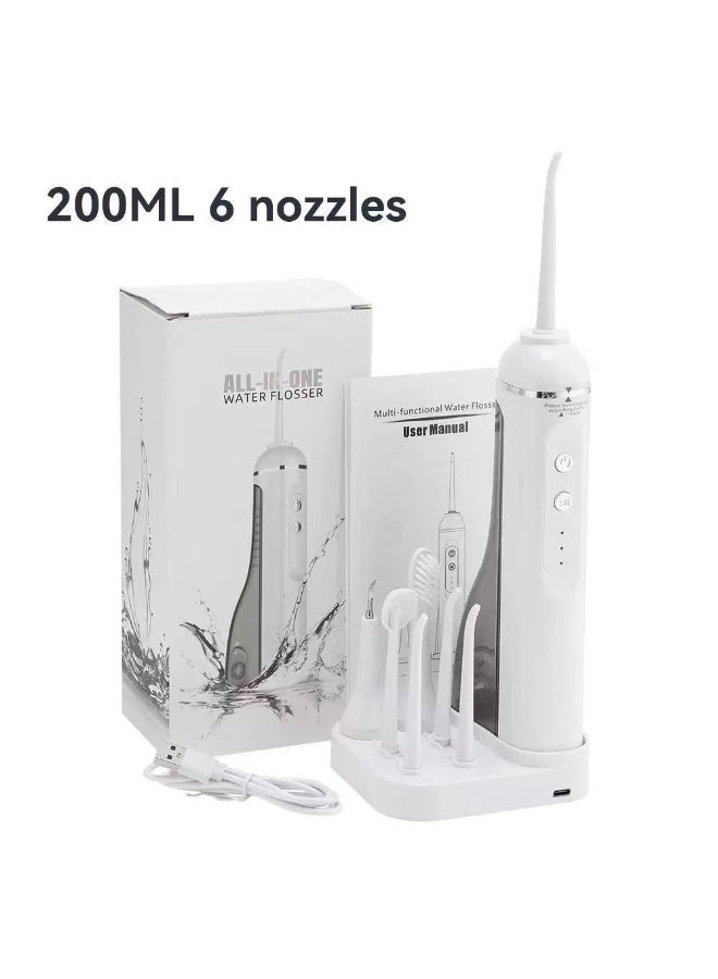 BlueFire Portable Water Flosser & Sonic Toothbrush Combo – Rechargeable Oral Irrigator with 4 Nozzles, 3 Cleaning Modes, IPX7 Waterproof, 200ml Tank, USB-C Fast Charging, 30-Day Battery Life – Travel & Home Dental Care Kit for Tartar Removal, Gum Massage, Braces & Implants - Image 5